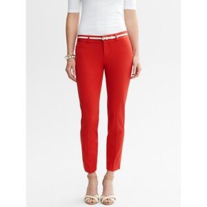 Banana Republic Red Sloan Pant
